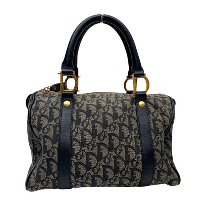 Dior Trotter Canvas Leather Mini Boston Hand Bag — view 2