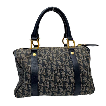 Dior Trotter Canvas Leather Mini Boston Hand Bag — view 3