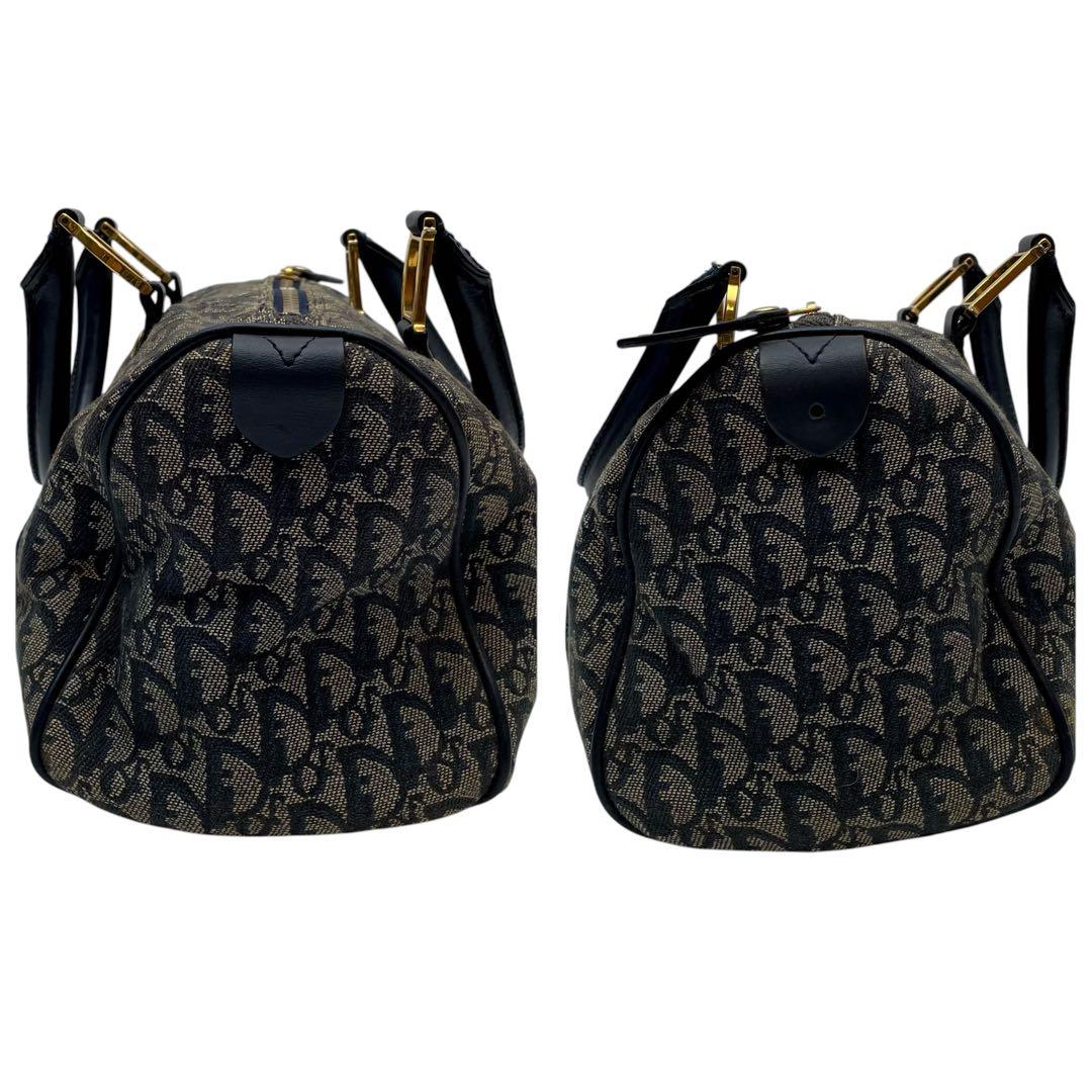 Dior Trotter Canvas Leather Mini Boston Hand Bag — view 4