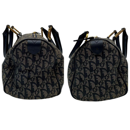 Dior Trotter Canvas Leather Mini Boston Hand Bag — view 4