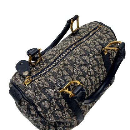 Dior Trotter Canvas Leather Mini Boston Hand Bag — view 8