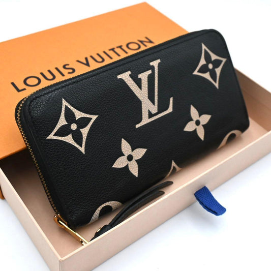 Louis Vuitton Empreinte Bicolor Zippy Wallet Black