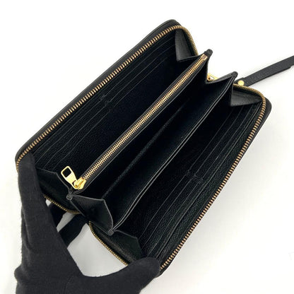 Louis Vuitton Empreinte Bicolor Zippy Wallet Black — view 3