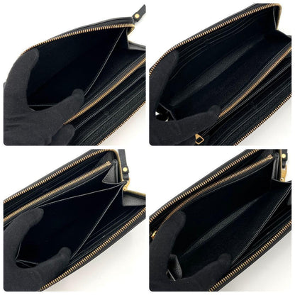 Louis Vuitton Empreinte Bicolor Zippy Wallet Black — view 4