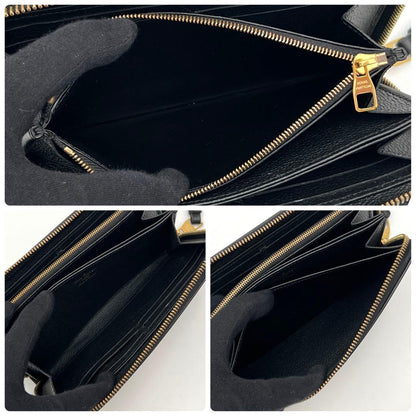 Louis Vuitton Empreinte Bicolor Zippy Wallet Black — view 5