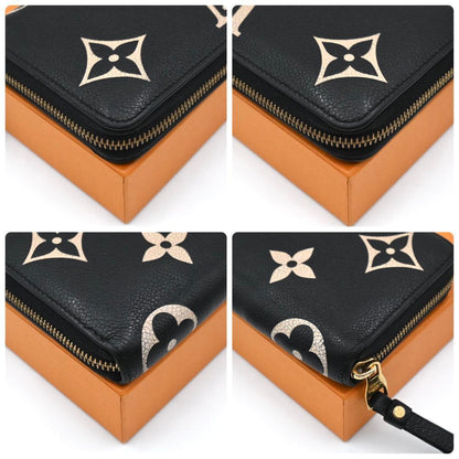 Louis Vuitton Empreinte Bicolor Zippy Wallet Black — view 7