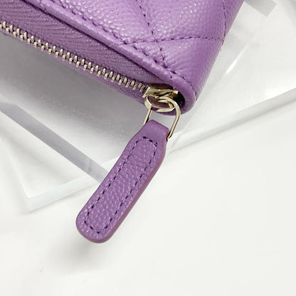 Chanel Caviar Leather CC Logo Quilted Classic Coin Purse — view 5
