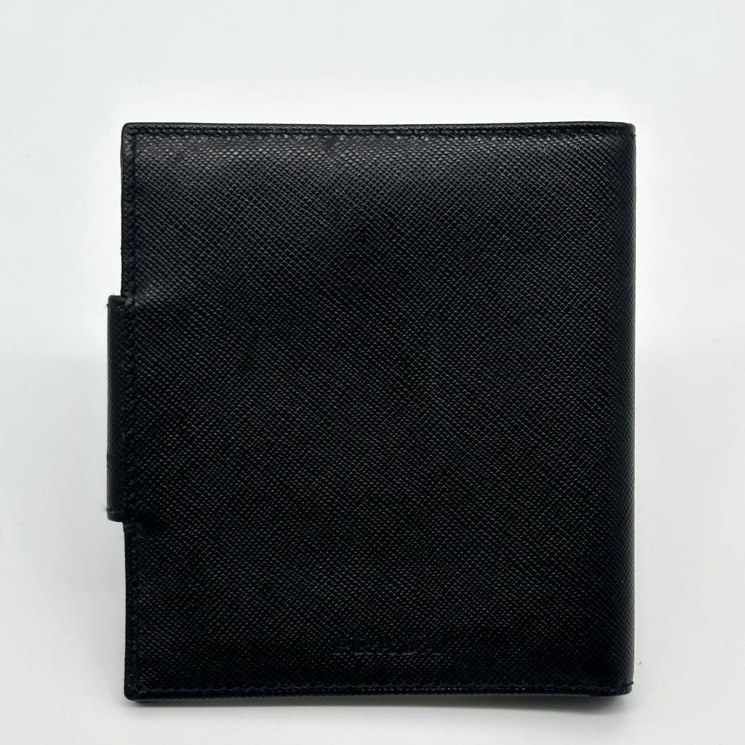 Prada Saffiano Bifold Compact Billfold Card Case — view 2