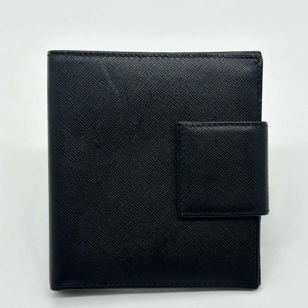 Prada Saffiano Bifold Compact Billfold Card Case — view 3