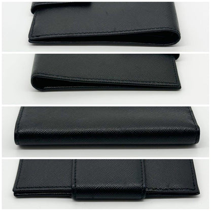 Prada Saffiano Bifold Compact Billfold Card Case — view 4