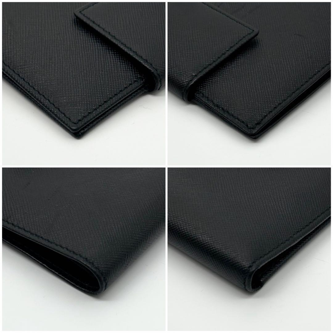 Prada Saffiano Bifold Compact Billfold Card Case — view 5