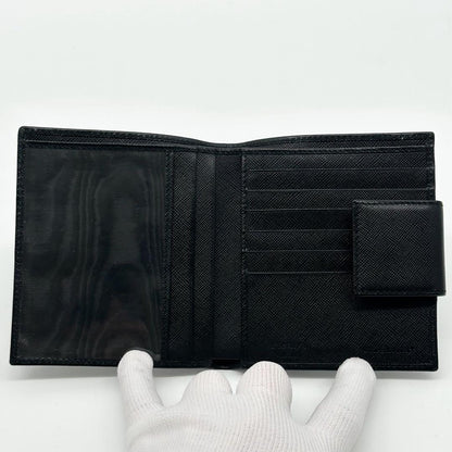 Prada Saffiano Bifold Compact Billfold Card Case — view 6