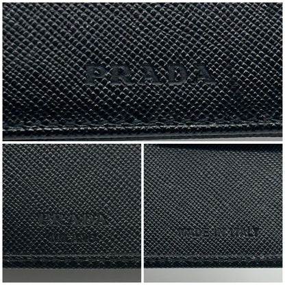 Prada Saffiano Bifold Compact Billfold Card Case — view 9