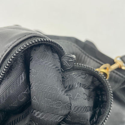 Prada Ribbon Bag Deca Logo Nylon Black 2-way