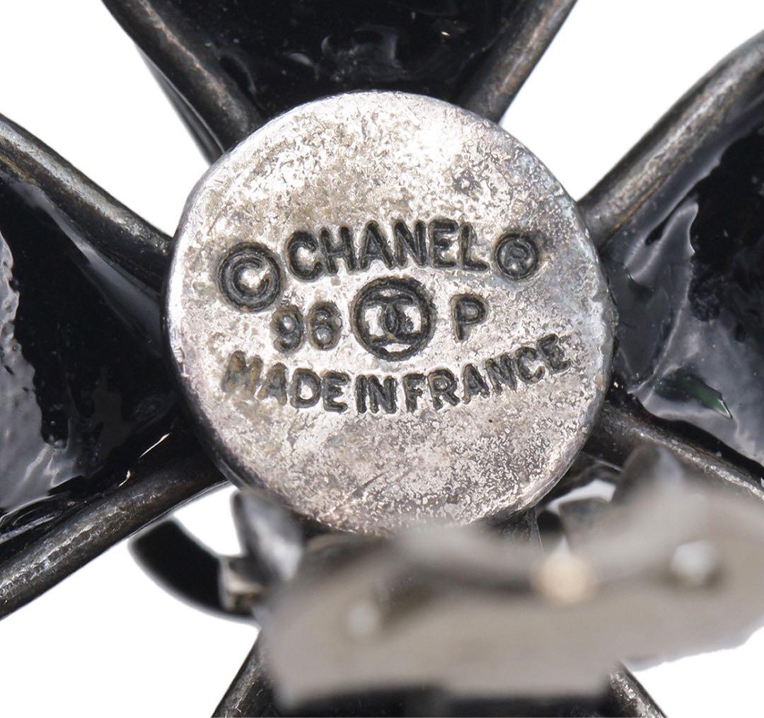 Chanel Coco Mark Colored Stone Cross Earrings