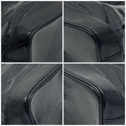 Celine Triomphe Leather Tote Black — view 7