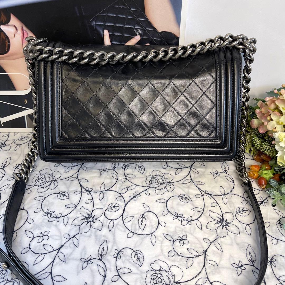Chanel Quilted Black Chain Shoulder — view 3