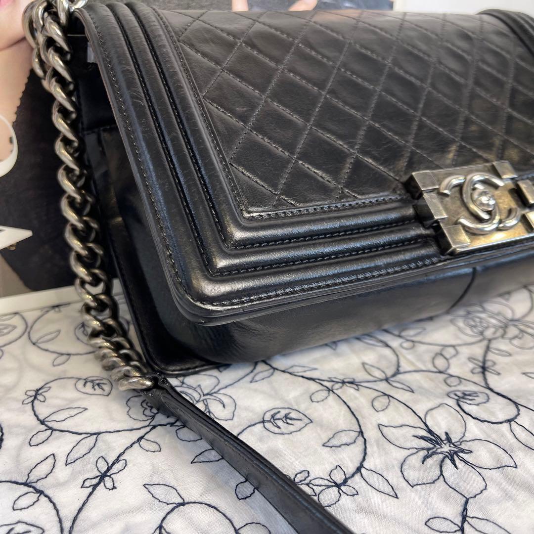 Chanel Quilted Black Chain Shoulder — view 4
