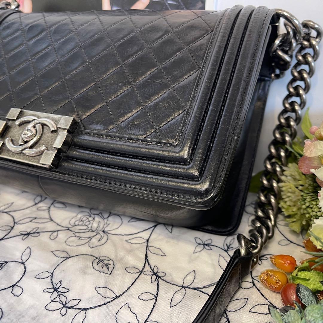 Chanel Quilted Black Chain Shoulder — view 5