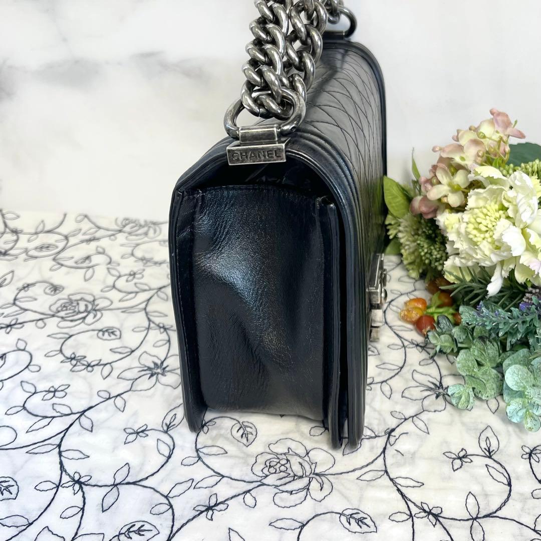 Chanel Quilted Black Chain Shoulder — view 7