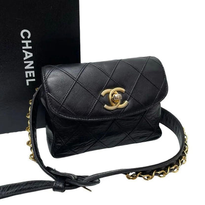 Chanel Lambskin Bicolor Quilted Waist Bag
