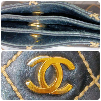 Chanel Wild Stitch Tote Calfskin Black — view 8