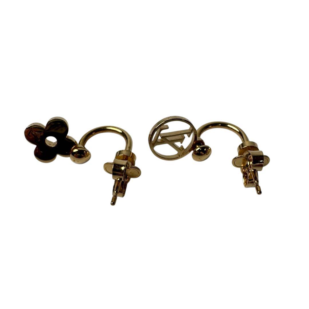 Louis Vuitton Earrings Blooming Monogram Gold — view 7