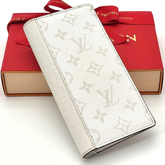 Louis Vuitton Wallet Portefeuille Brazza NM Taigarama White
