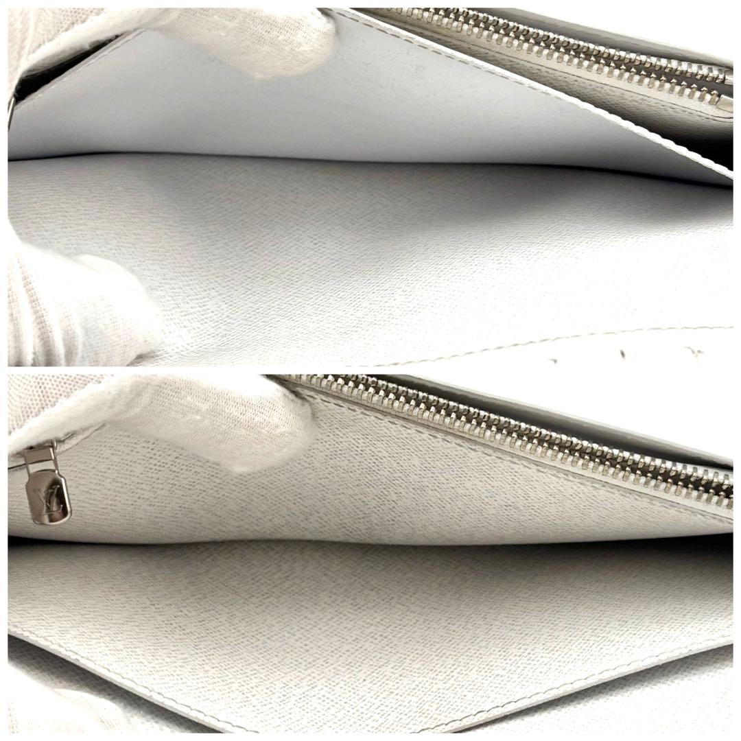 Louis Vuitton Wallet Portefeuille Brazza NM Taigarama White — view 5
