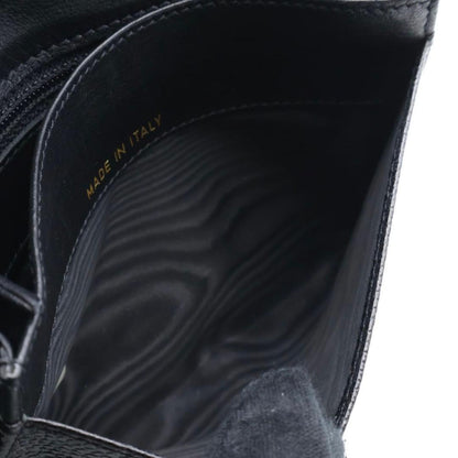 Chanel Jumbo CC Logo Bifold Wallet Caviar Leather Black — view 5