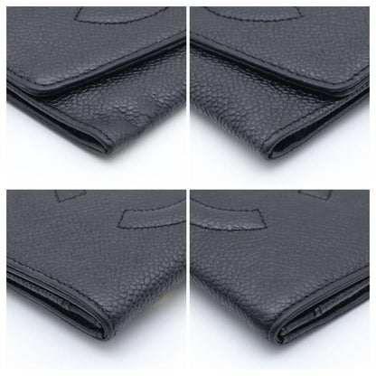 Chanel Jumbo CC Logo Bifold Wallet Caviar Leather Black — view 8