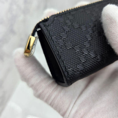 Gucci Pencil Case Diamante Black Leather — view 5