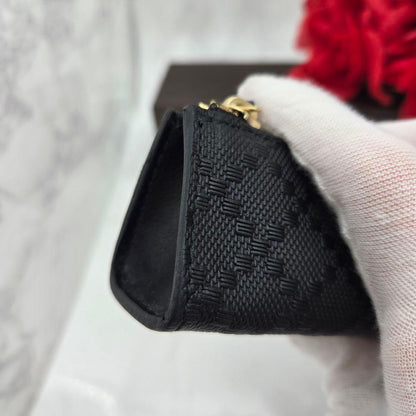 Gucci Pencil Case Diamante Black Leather — view 8