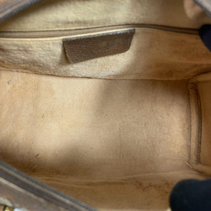 Gucci GG Sherry Line Boston Bag Brown Leather Logo — view 5