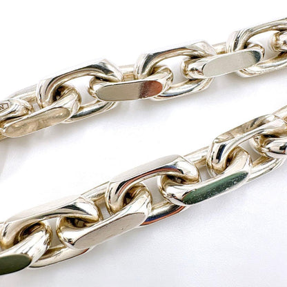 Tiffany & Co Makers Wide Chain Combi Silver 18K