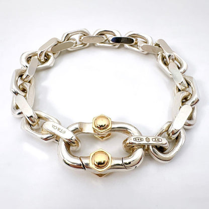 Tiffany & Co Makers Wide Chain Combi Silver 18K