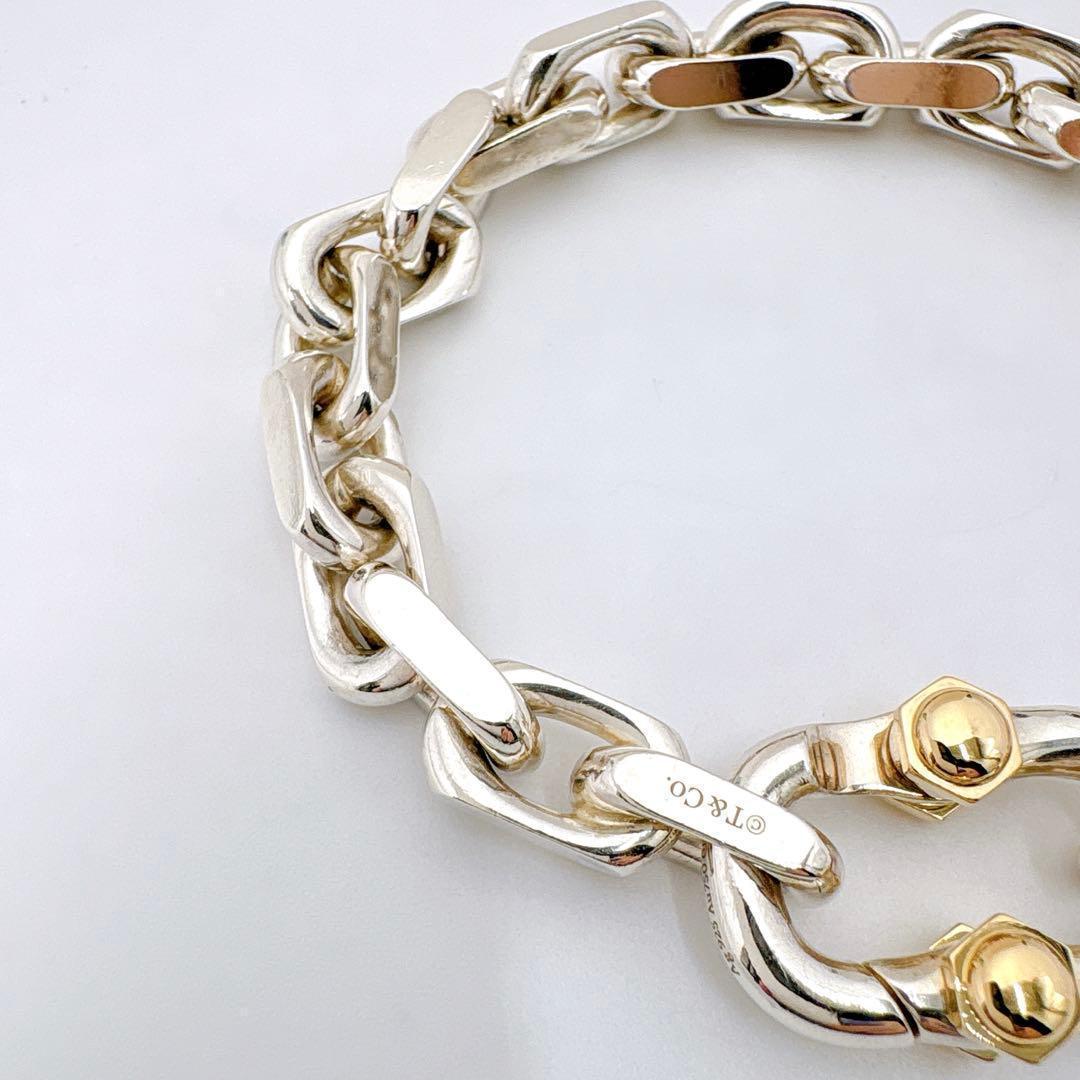 Tiffany & Co Makers Wide Chain Combi Silver 18K