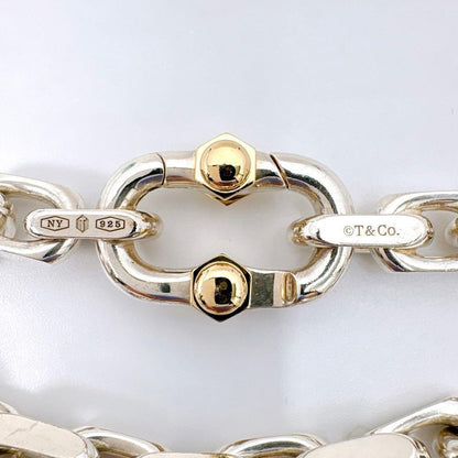 Tiffany & Co Makers Wide Chain Combi Silver 18K