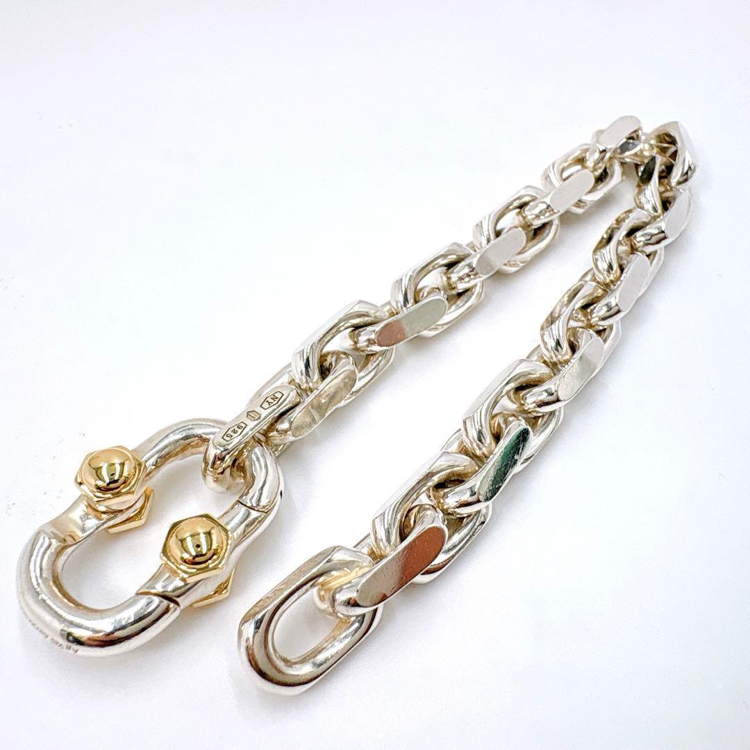 Tiffany & Co Makers Wide Chain Combi Silver 18K