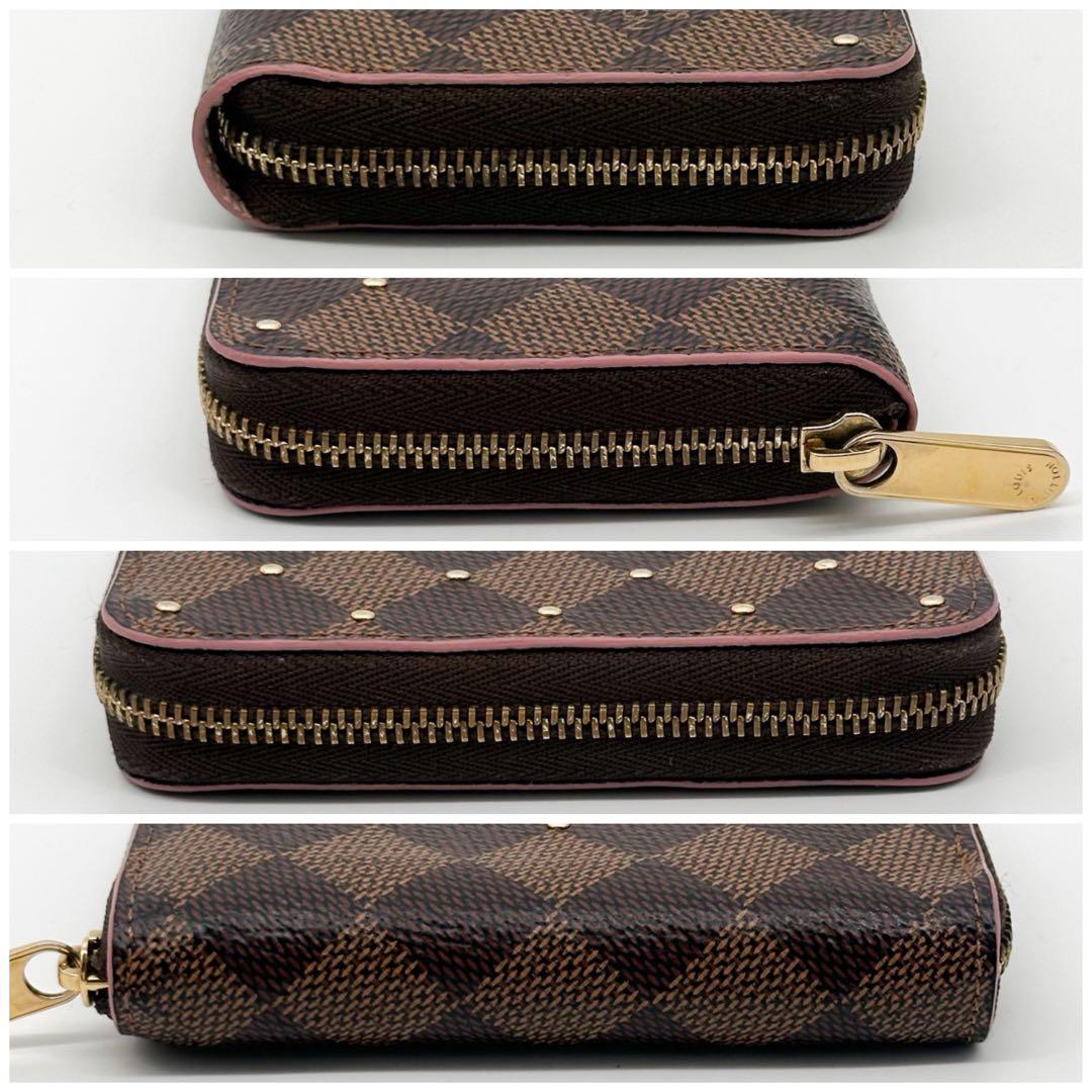 Louis Vuitton Slightly Limited Zippy Coin Purse Damier Studs — view 4
