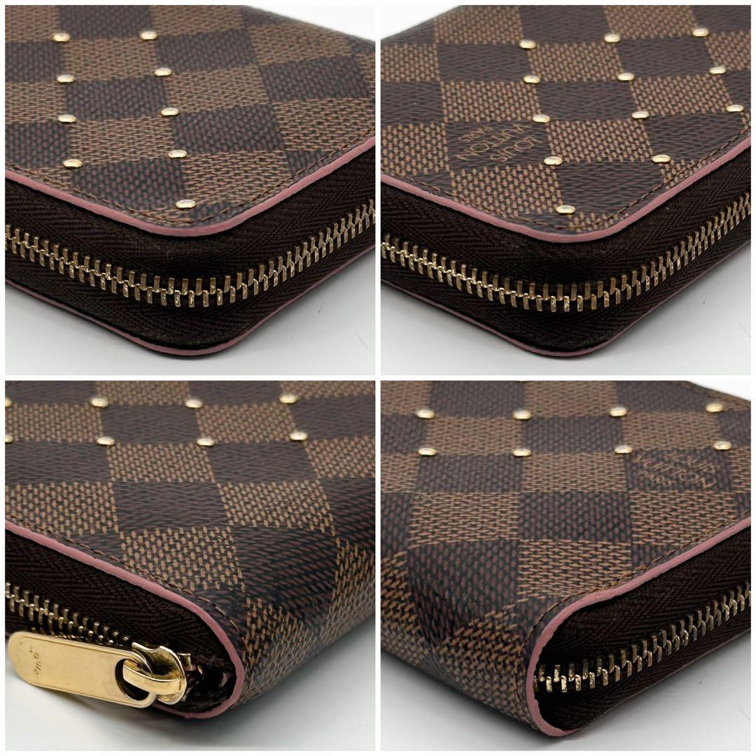 Louis Vuitton Slightly Limited Zippy Coin Purse Damier Studs — view 5