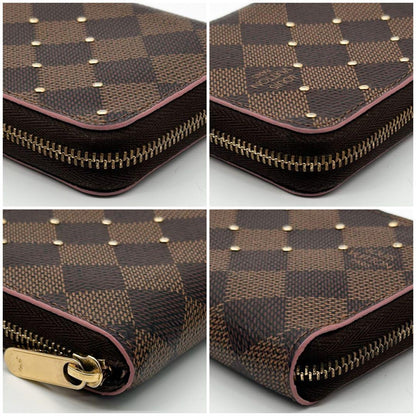 Louis Vuitton Slightly Limited Zippy Coin Purse Damier Studs — view 5