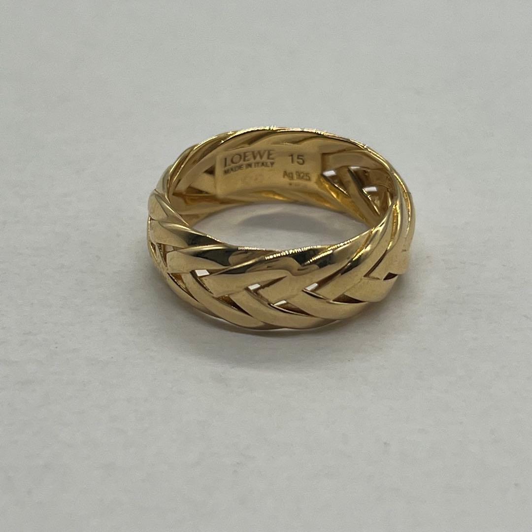Loewe Braided Ring Gold — view 2