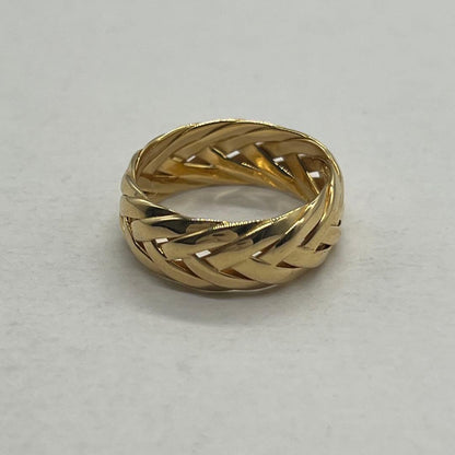 Loewe Braided Ring Gold — view 3