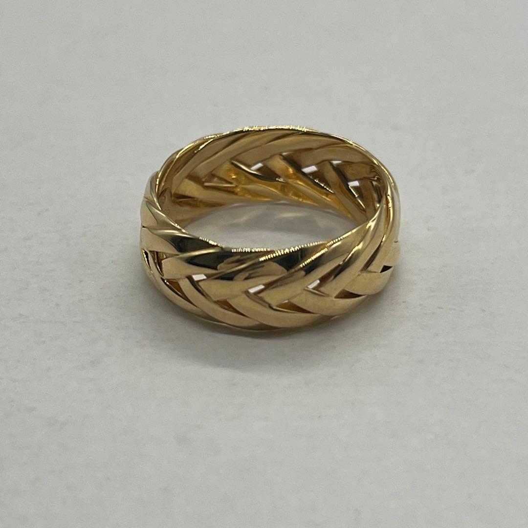 Loewe Braided Ring Gold — view 4