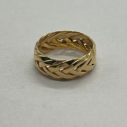 Loewe Braided Ring Gold — view 4