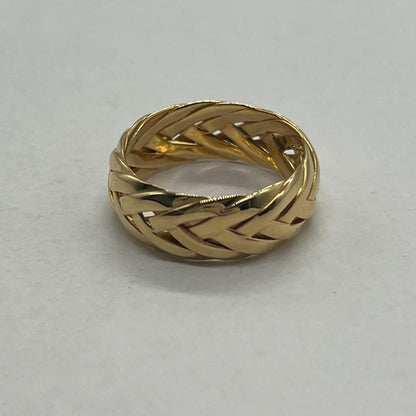 Loewe Braided Ring Gold — view 5