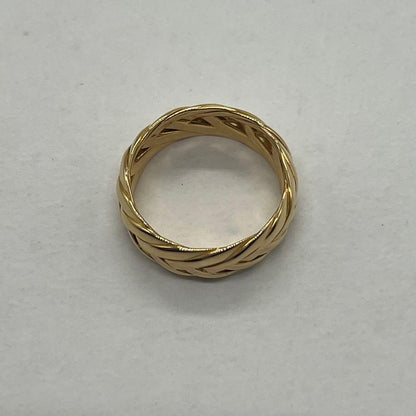 Loewe Braided Ring Gold — view 6