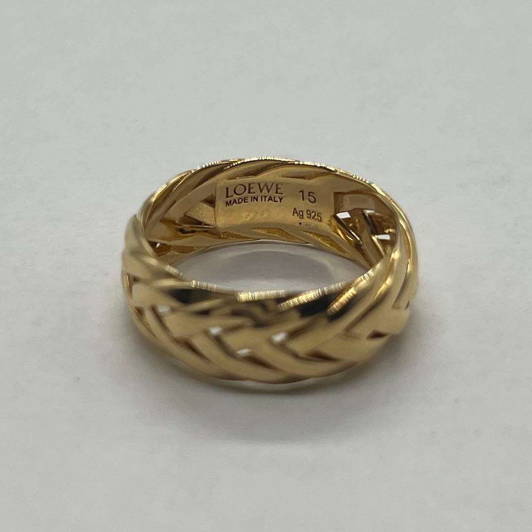 Loewe Braided Ring Gold — view 8