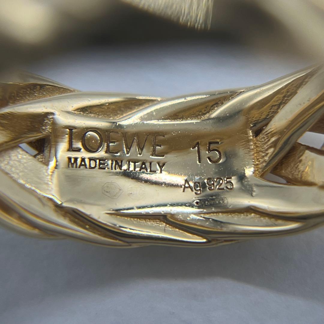 Loewe Braided Ring Gold — view 9